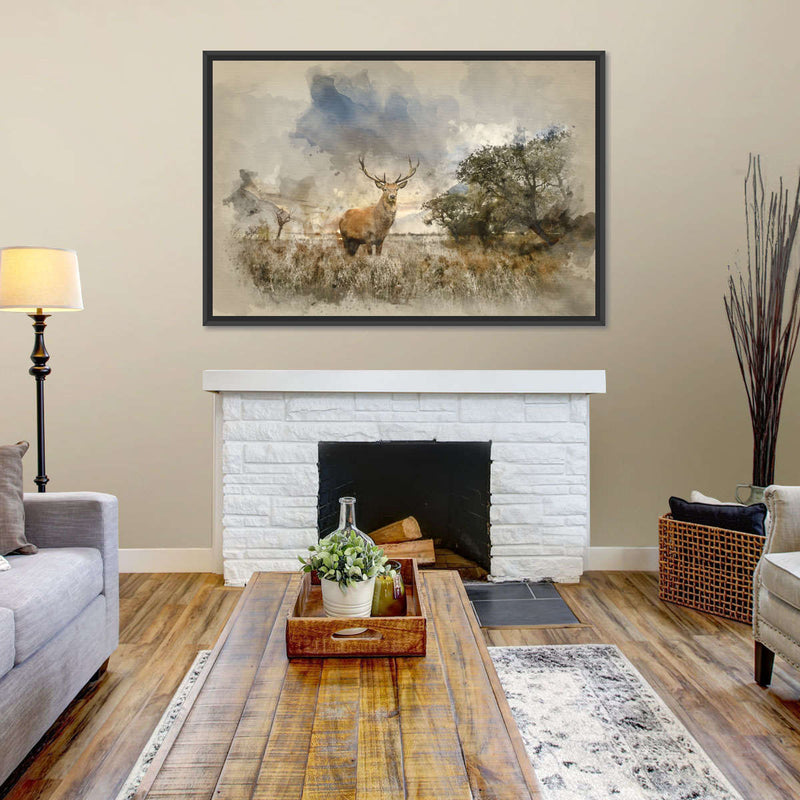 Vintage Stag Wall Art
