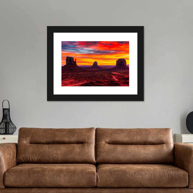 Monument Valley At Sunset Wall Art