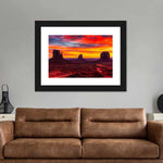 Monument Valley At Sunset Wall Art
