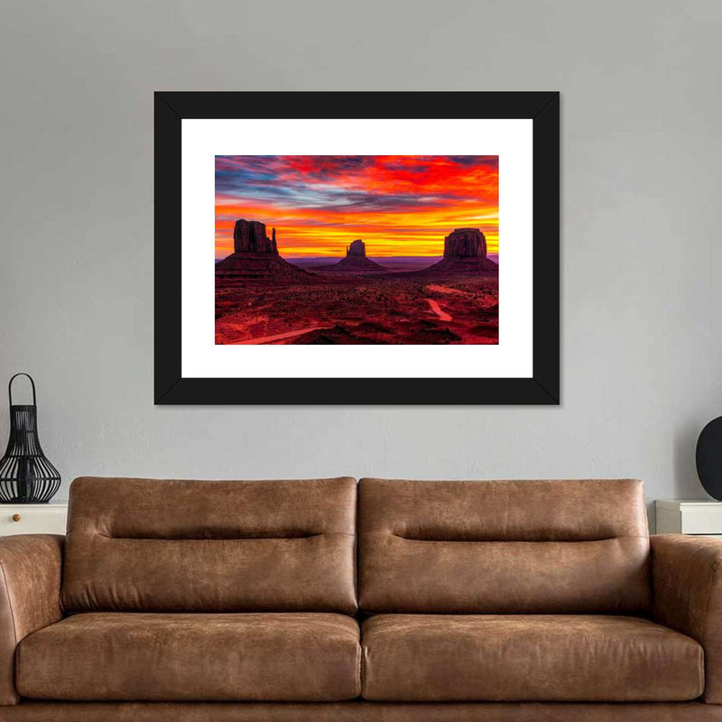 Monument Valley At Sunset Wall Art