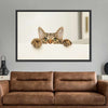 Peeking Young Cat Wall Art