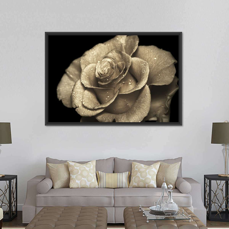Retro Rose Wall Art