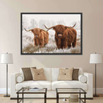 Hairy Scottish Highland Cows Wall Art