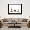 Pug And Cats Wall Art