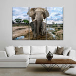 Safari Elephants Wall Art