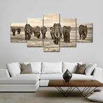 Herd Of Elephants Wall Art