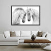White Horse Couple Wall Art