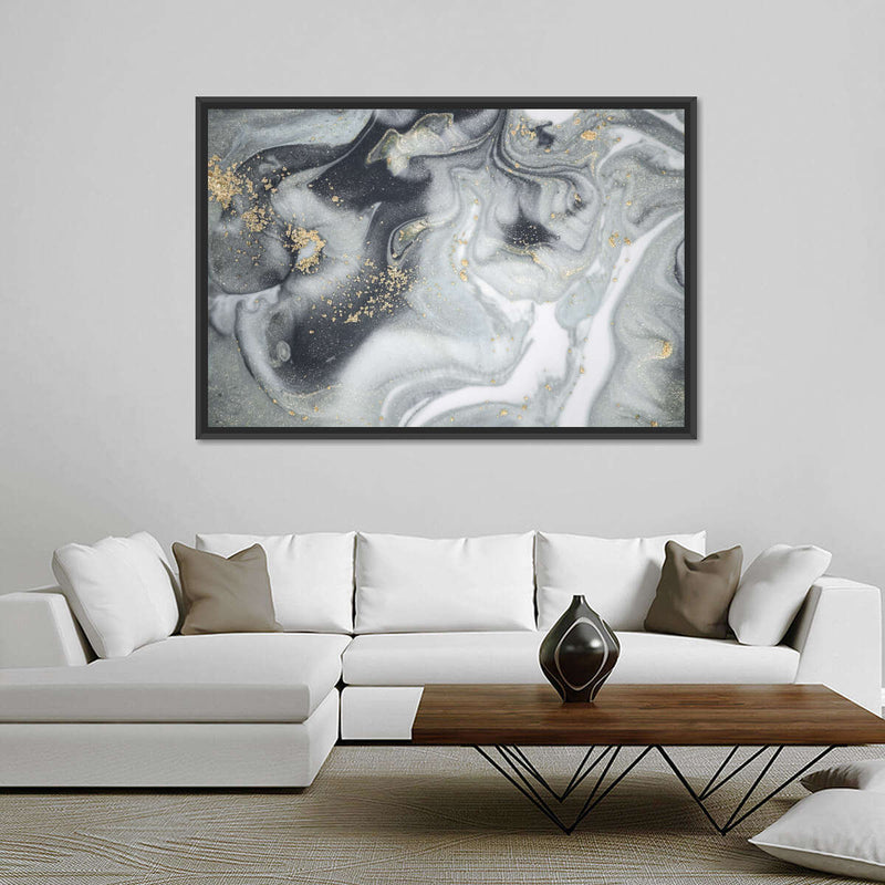 Swirly Fluid Abstract Wall Art