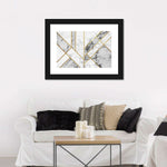 Marble Texture Geometric Abstract Wall Art