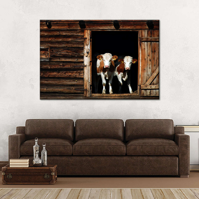 Pair Of Cows Wall Art
