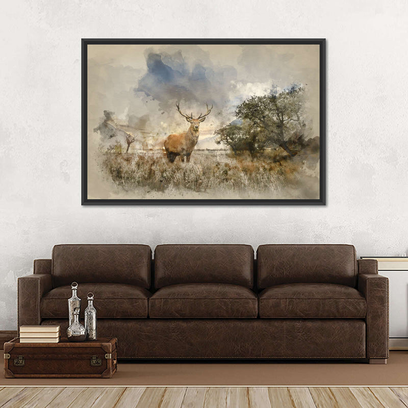 Vintage Stag Wall Art