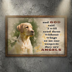 Angels Without Wings Pet Memorial Sign