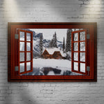 Beautiful Cabin Home Canvas Wall Art