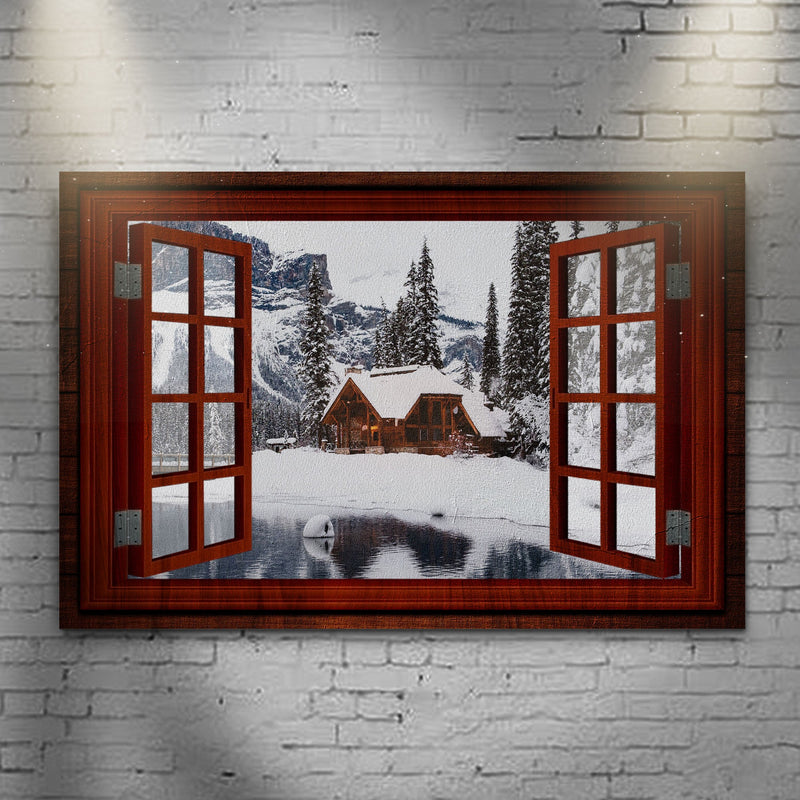 Beautiful Cabin Home Canvas Wall Art