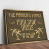 Family Poolside Oasis Sign