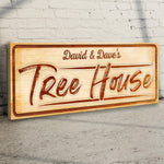 Treehouse Sign, Unique Baby Boy Gift, Tree House Wall Art, Tree House Sign, Tree House Lover Gift Sign Decor