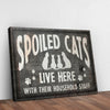 Spoiled Cats Live Here Sign II