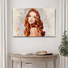 Classic Watercolor Portrait Sign