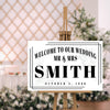 Welcome To Our Wedding Sign III