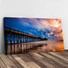Beach Pier & Ocean Horizon Canvas Wall Art