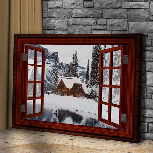 Beautiful Cabin Home Canvas Wall Art