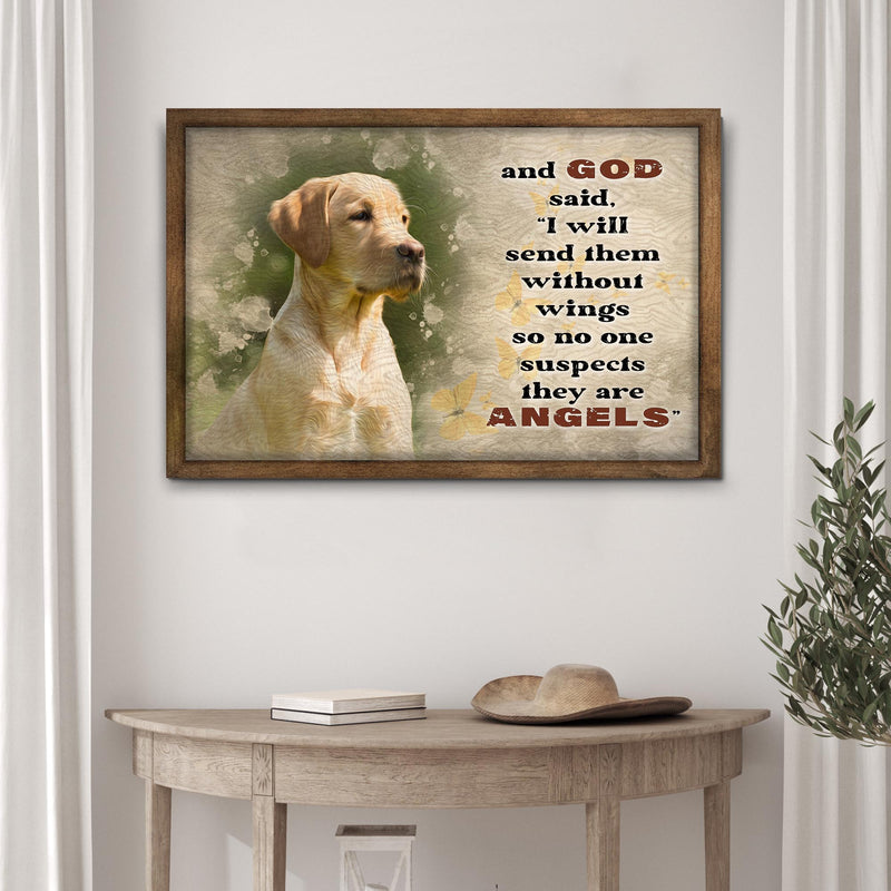 Angels Without Wings Pet Memorial Sign