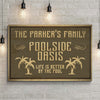 Family Poolside Oasis Sign