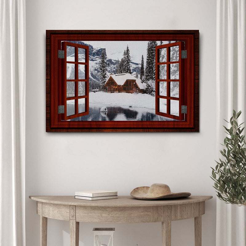 Beautiful Cabin Home Canvas Wall Art