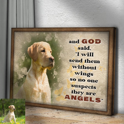 Angels Without Wings Pet Memorial Sign