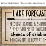 Lake Forecast Sign