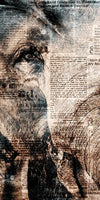 Textured Elephant Wall Art