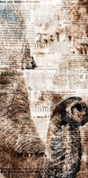 Textured Elephant Wall Art