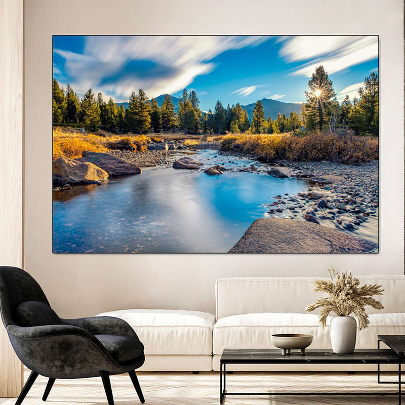 Yosemite River Stream Wall Art