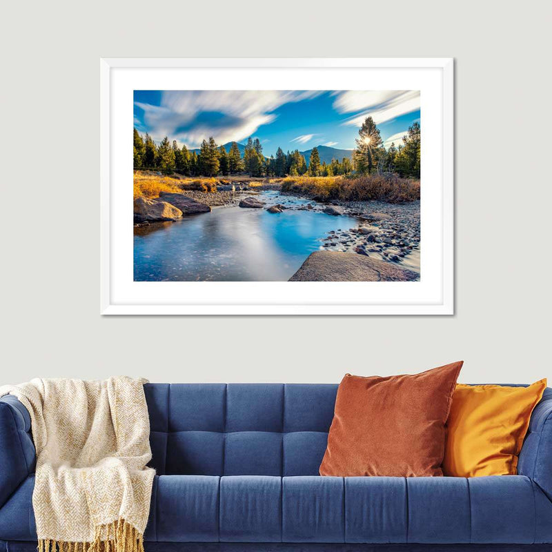 Yosemite River Stream Wall Art