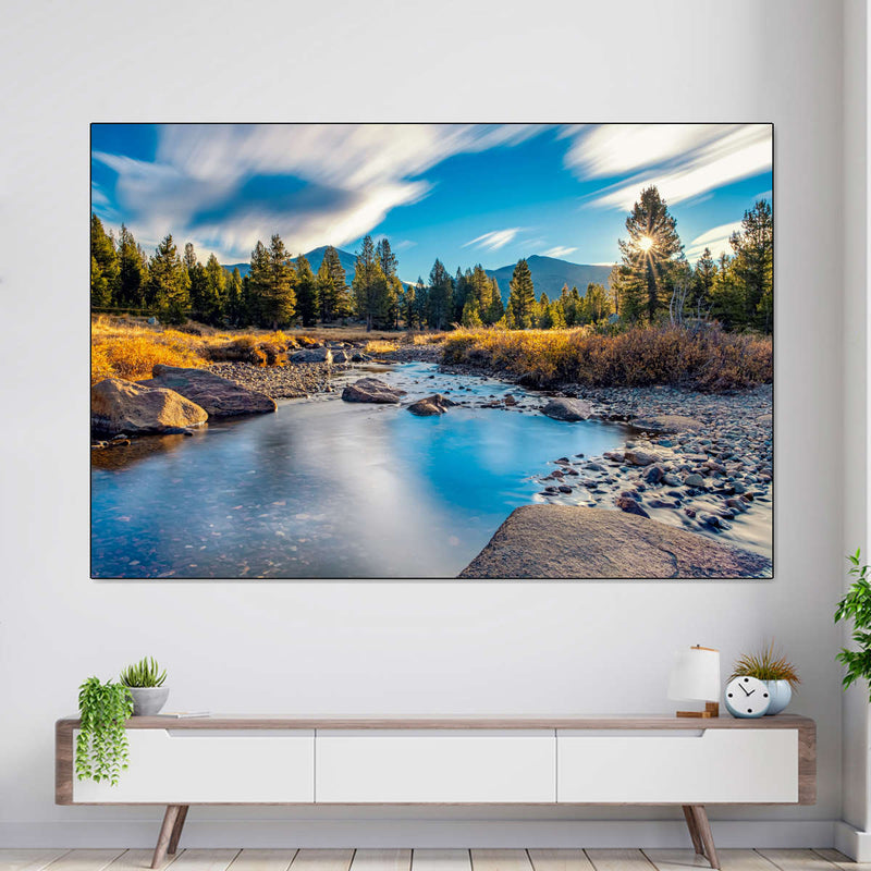 Yosemite River Stream Wall Art