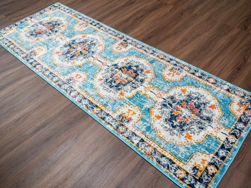 Tigried Turquoise 2308 Area Rug