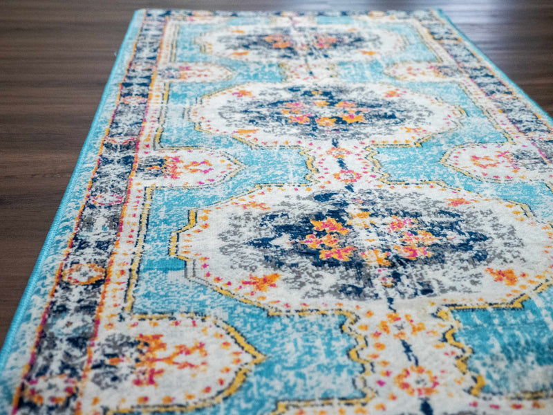 Tigried Turquoise 2308 Area Rug