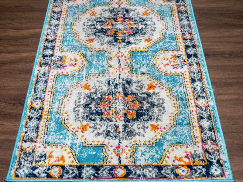 Tigried Turquoise 2308 Area Rug