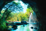 Thai Cave Waterfall Wall Art