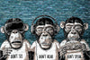 Three Monkeys Wall Art