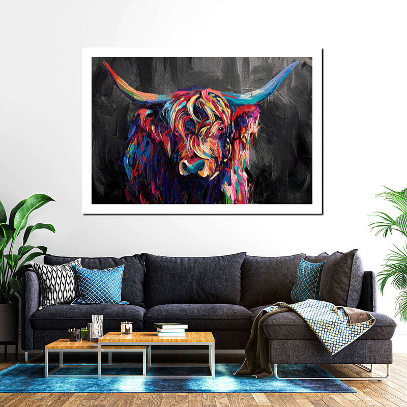 Highland Cow Acrylic Wall Art