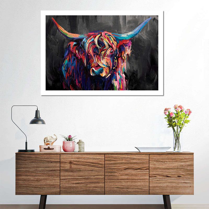 Highland Cow Acrylic Wall Art