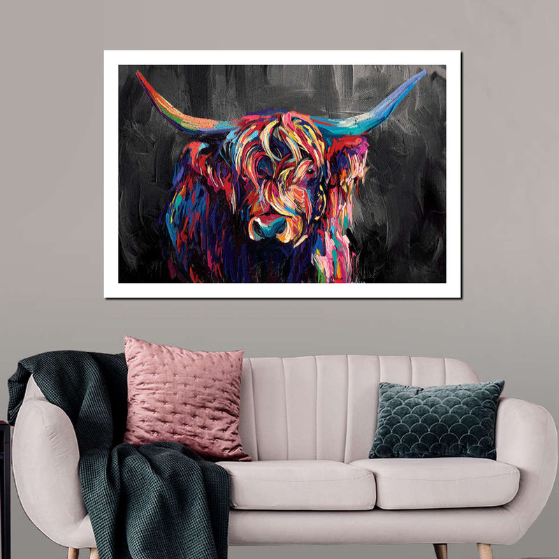 Highland Cow Acrylic Wall Art