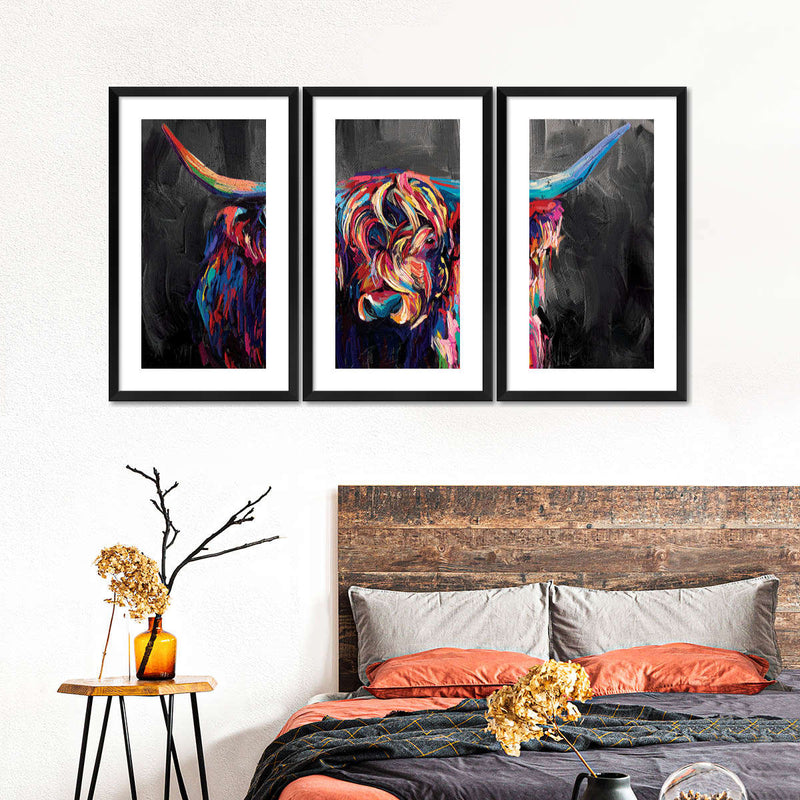 Highland Cow Acrylic Wall Art