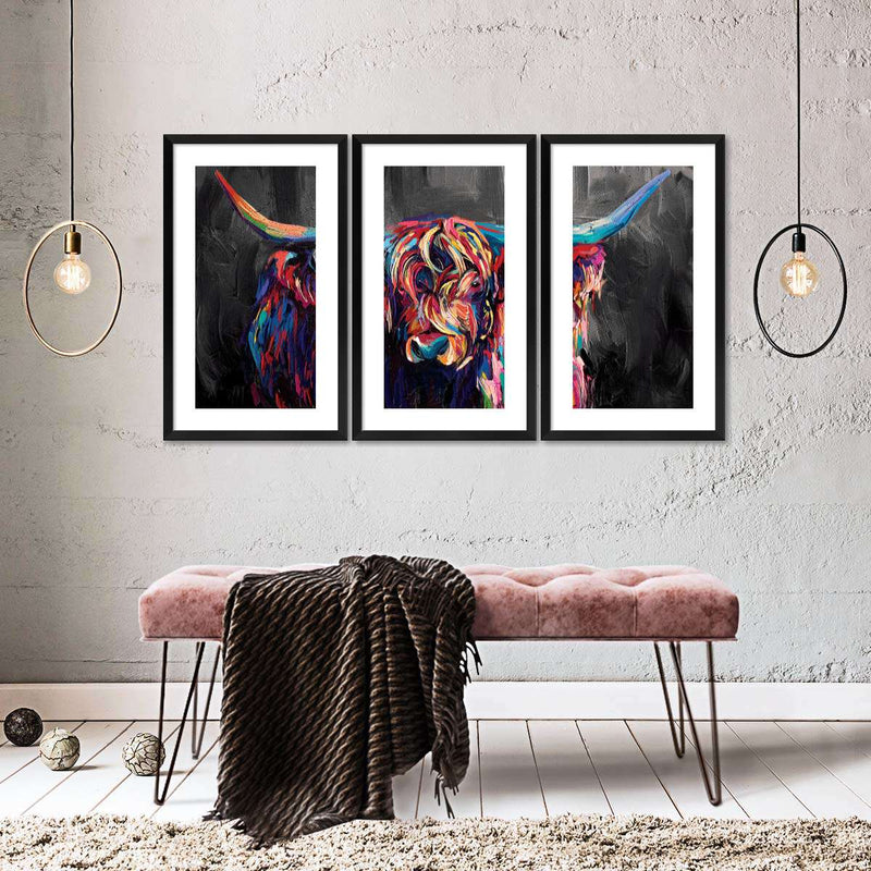 Highland Cow Acrylic Wall Art