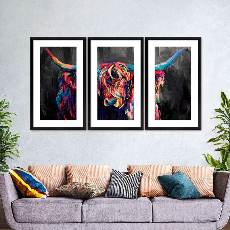 Highland Cow Acrylic Wall Art
