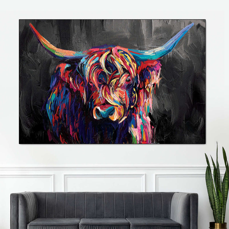 Highland Cow Acrylic Wall Art