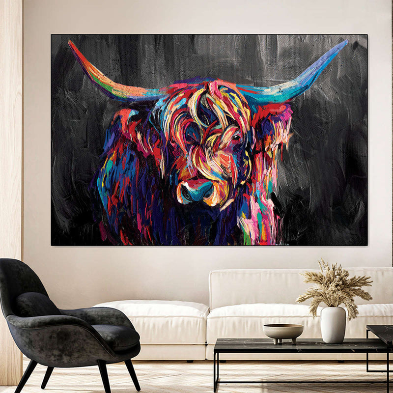 Highland Cow Acrylic Wall Art