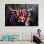 Highland Cow Acrylic Wall Art