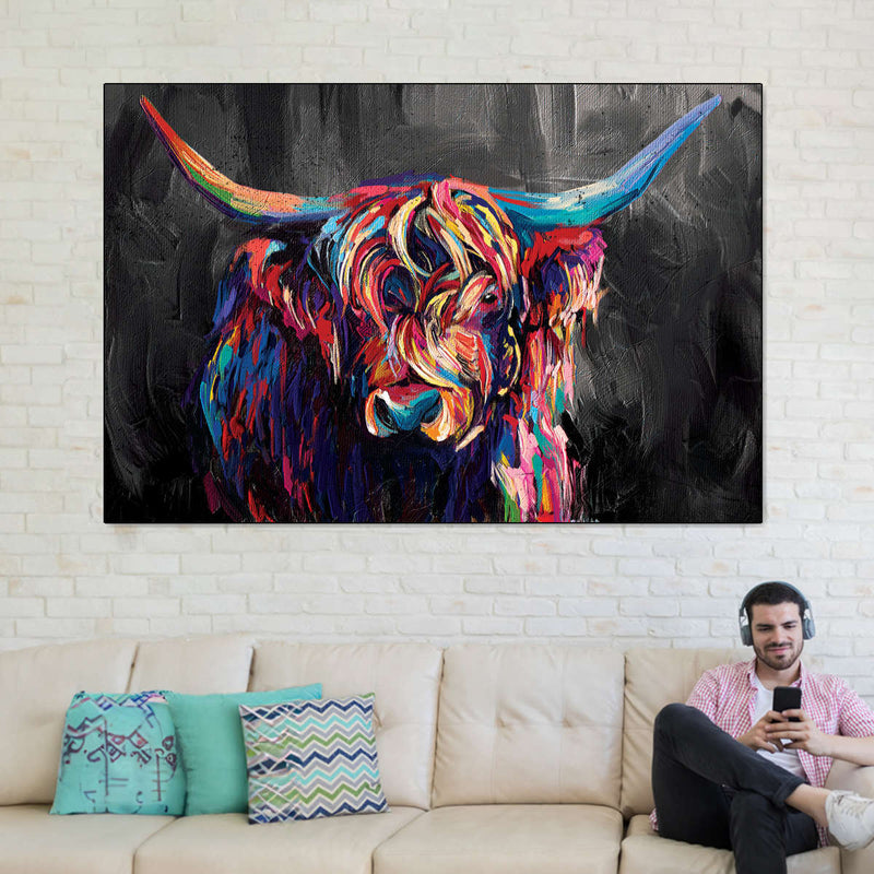 Highland Cow Acrylic Wall Art